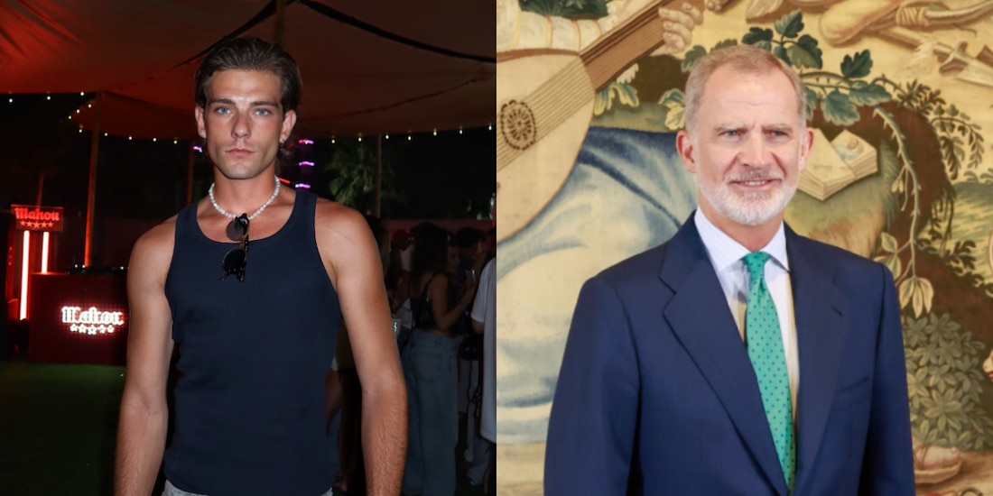 Nacho de Borbón y el rey Felipe VI