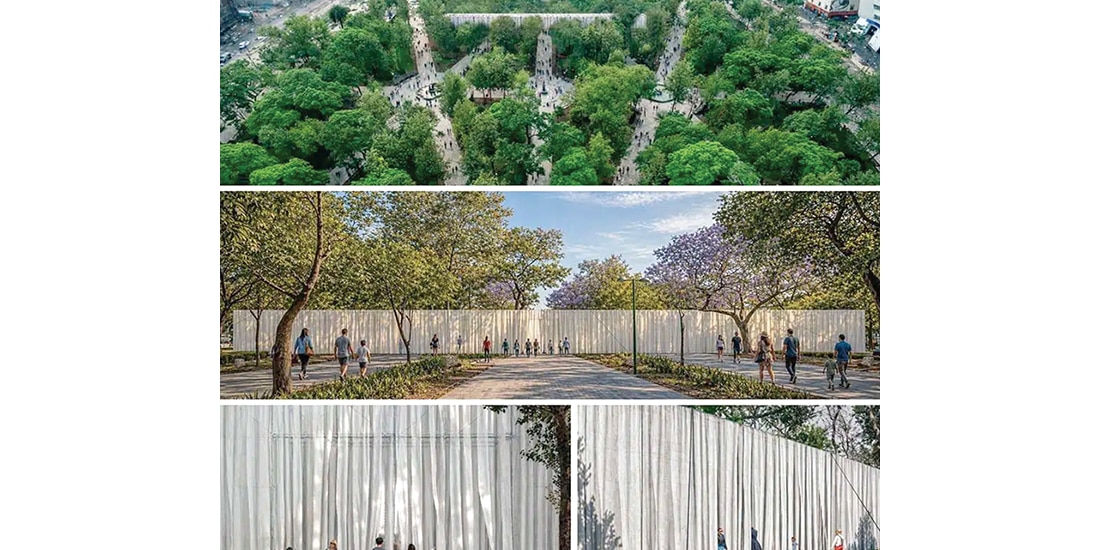 RENDERS de la instalación que estará durante el festival.