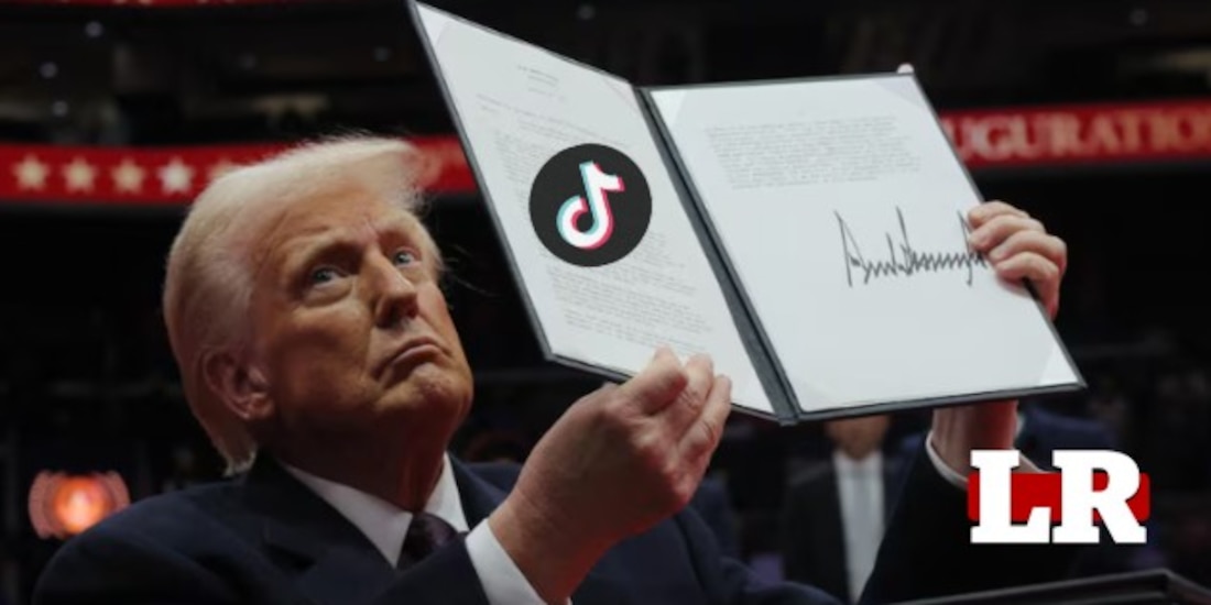 Trump firmó una orden ejecutiva para dar un plazo de 75 días para definir la prohibición de TikTok en Estados Unidos.