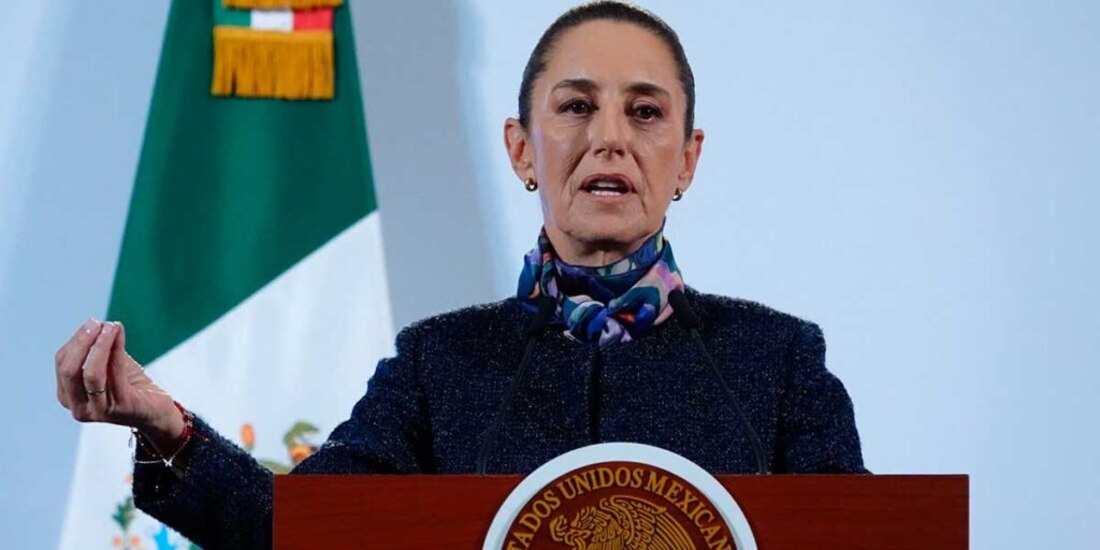 La Presidenta Claudia Sheinbaum, Presidenta de México, en Palacio Nacional.