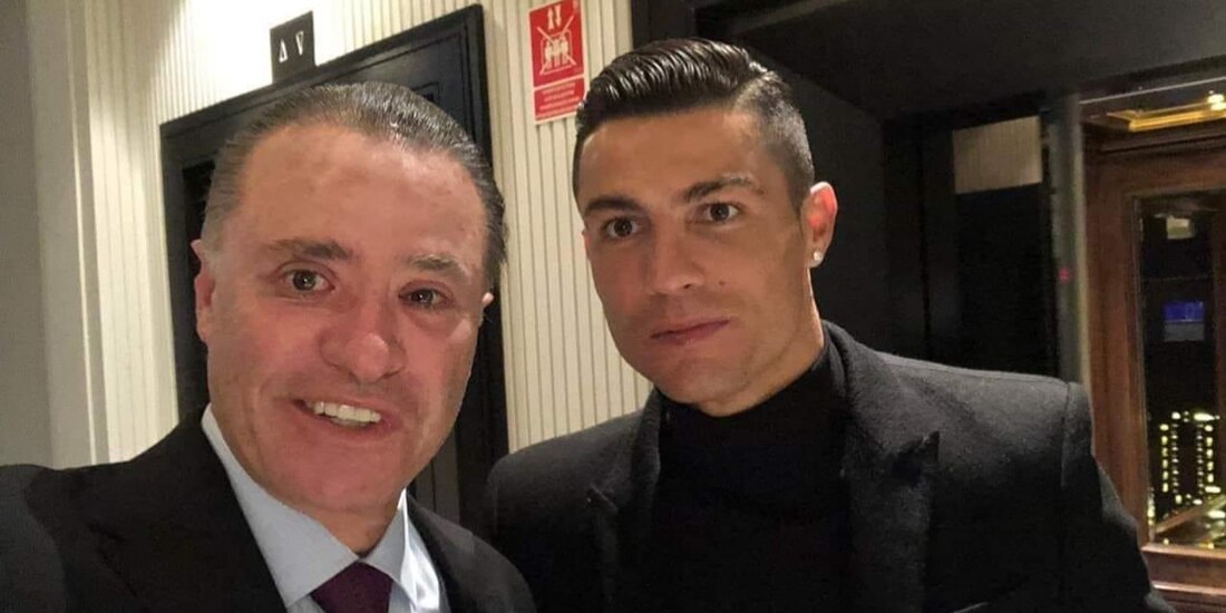 Cristiano Ronaldo con el gobernador de Sinaloa