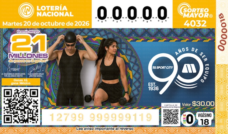 El Sorteo Mayor 4032 está dedicado al 90° aniversario de Deportes Martí.