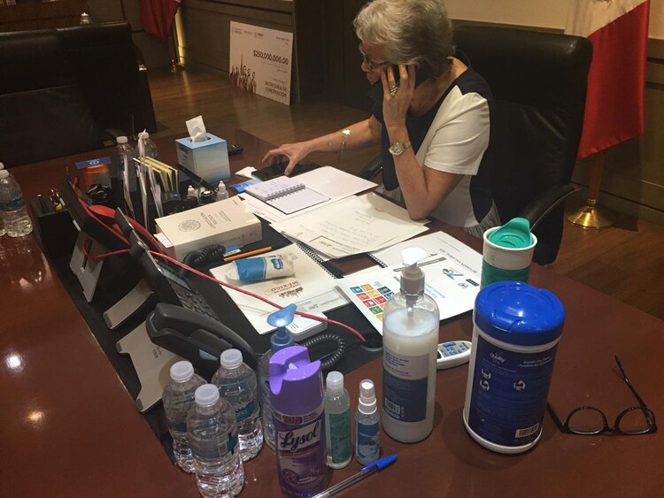 Oficina de Olga Sánchez Cordero.