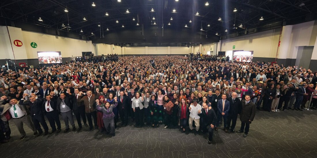 Claudia Sheinbaum Pardo encabezó el Encuentro Nacional Municipal