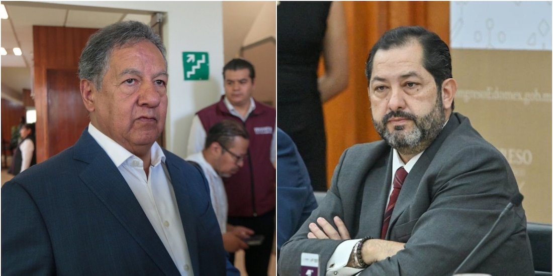 El senador federal Higinio Martínez Miranda y el diputado local José Francisco Vázquez Rodríguez.