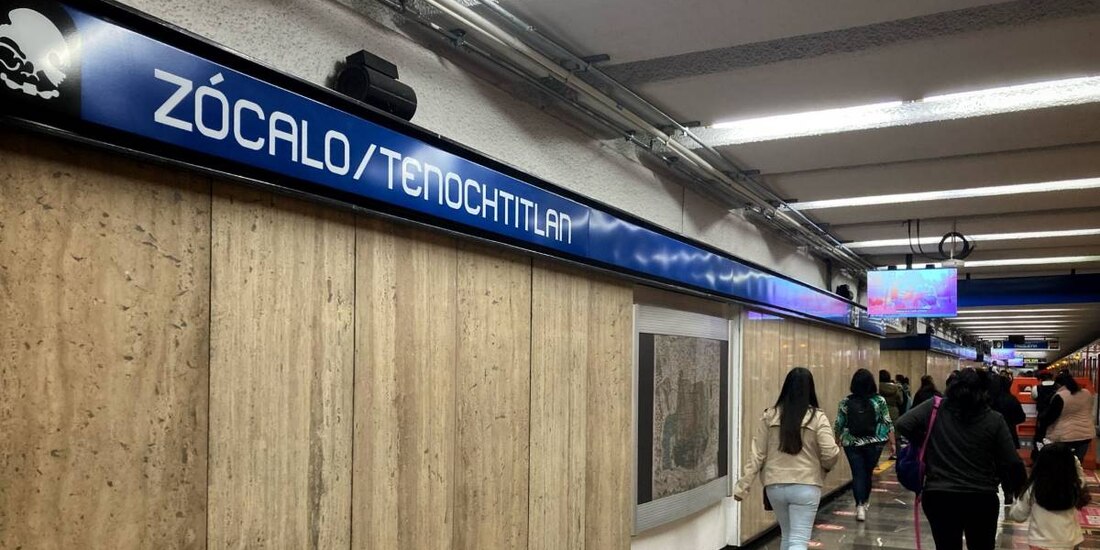 Estación Zócalo del Metro CDMX.