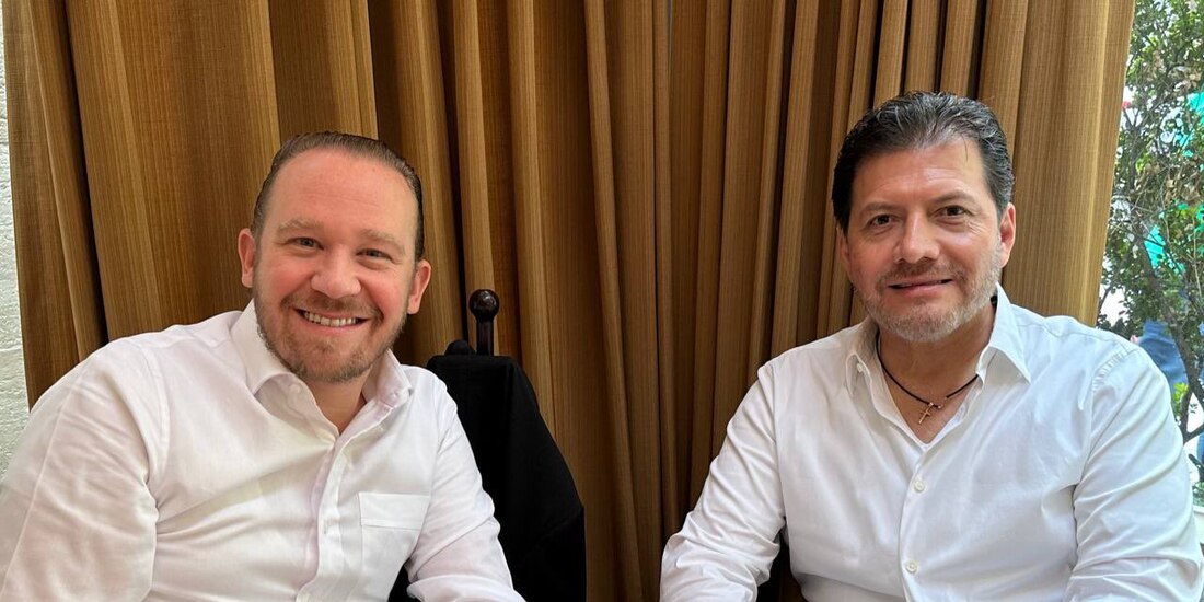 Santiago Taboada y Víctor Hugo Lobo, el miércoles.