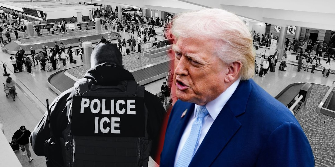 Donald Trump, presidente de EU, insiste en mantener controles de tráfico del ICE.