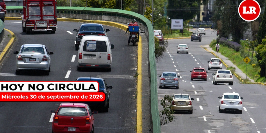 No olvides revisar cómo aplica el Hoy No Circula este miércoles 30 de septiembre de 2026.
