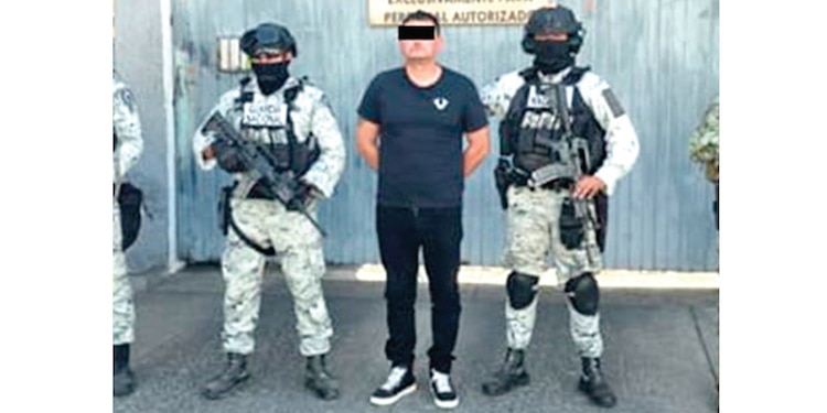 EL GÜERO COnTA, luego de su captura por la Guardia Nacional en Jalisco, ayer.