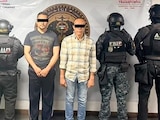 DETENCIÓN del alcalde de Suchiapa, Jorge Lorenzo Lara Cordero y el exedil Alexis Nucamendi Gómez, el sábado.