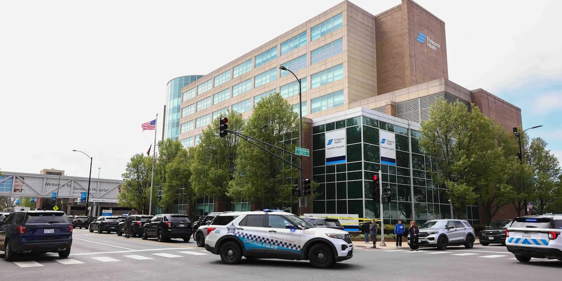 Tiroteo en hospital de Chicago, Illinois, deja un policía muerto.