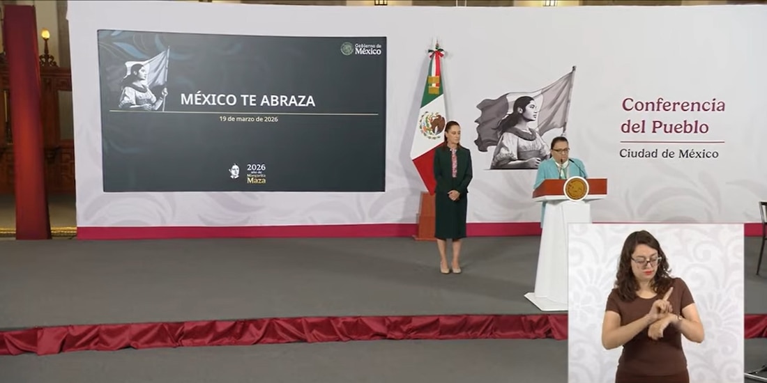 Rosa Icela Rodríguez, titular de Segob, este jueves en Palacio Nacional.