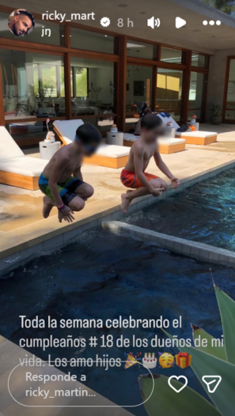 Mensaje de Ricky Martin para Matteo y Valentino por su cumpleaños 18