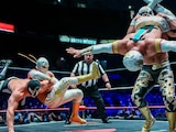 Una función de lucha libre en la Arena México.