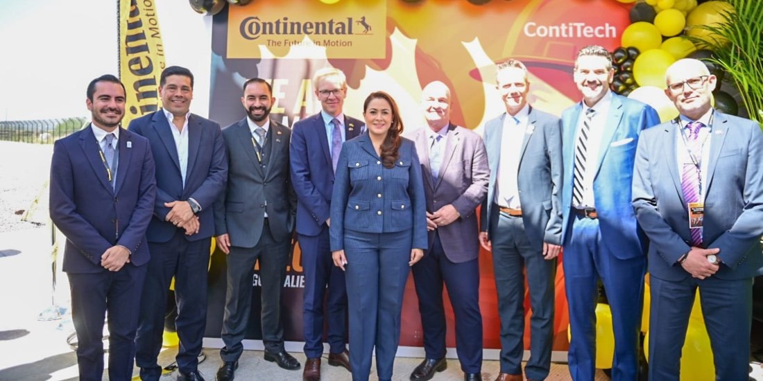 Tere Jiménez inaugura segunda planta de Continental en Aguascalientes.