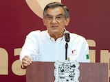 El mandatario estatal, ayer, en conferencia de prensa en Palacio de Gobierno.