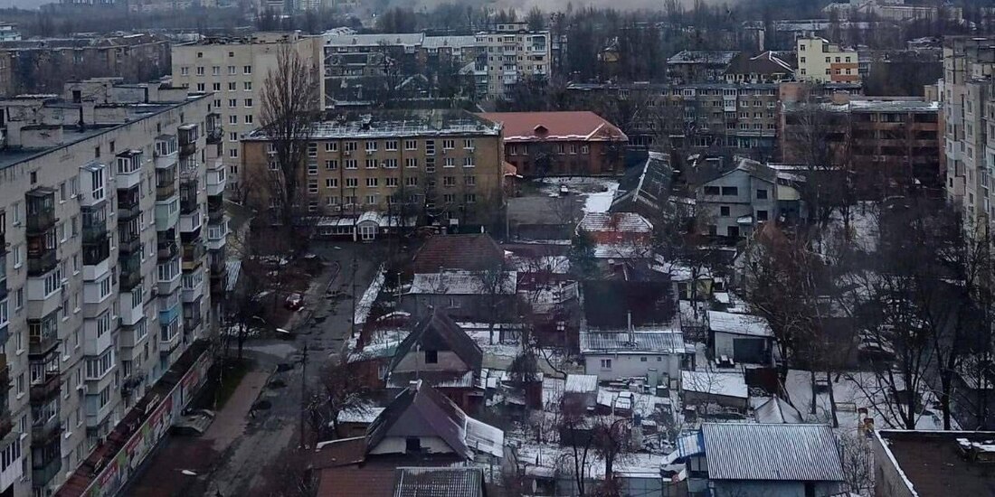 Bombardeo a torre de telecomunicaciones en Kiev, ayer.