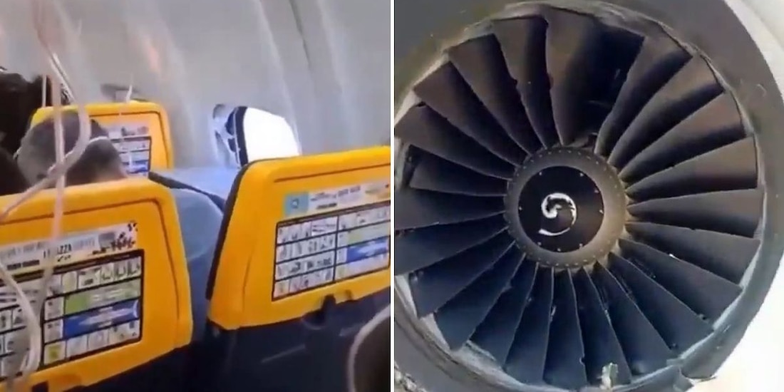 Hombre es succionado por la ventana de un avión; posible falla en el motor habría provocado ruptura de cristal.