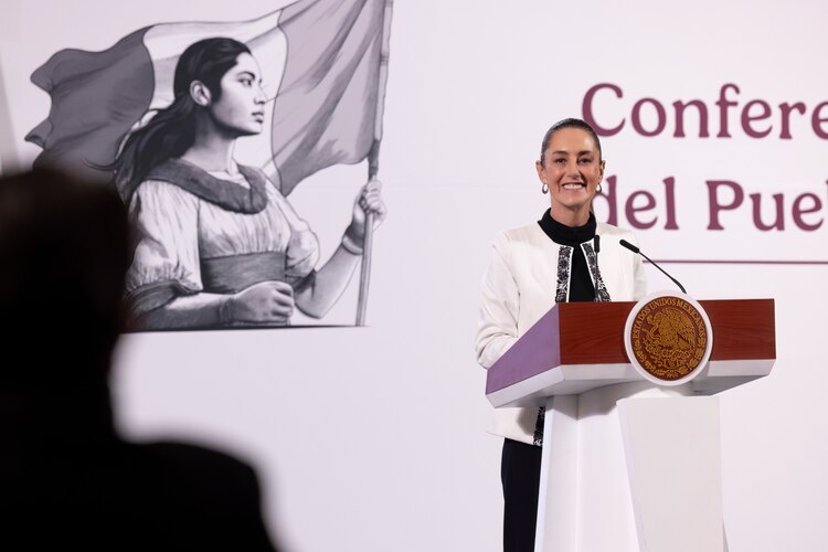 En la imagen, la Presidenta Claudia Sheinbaum.