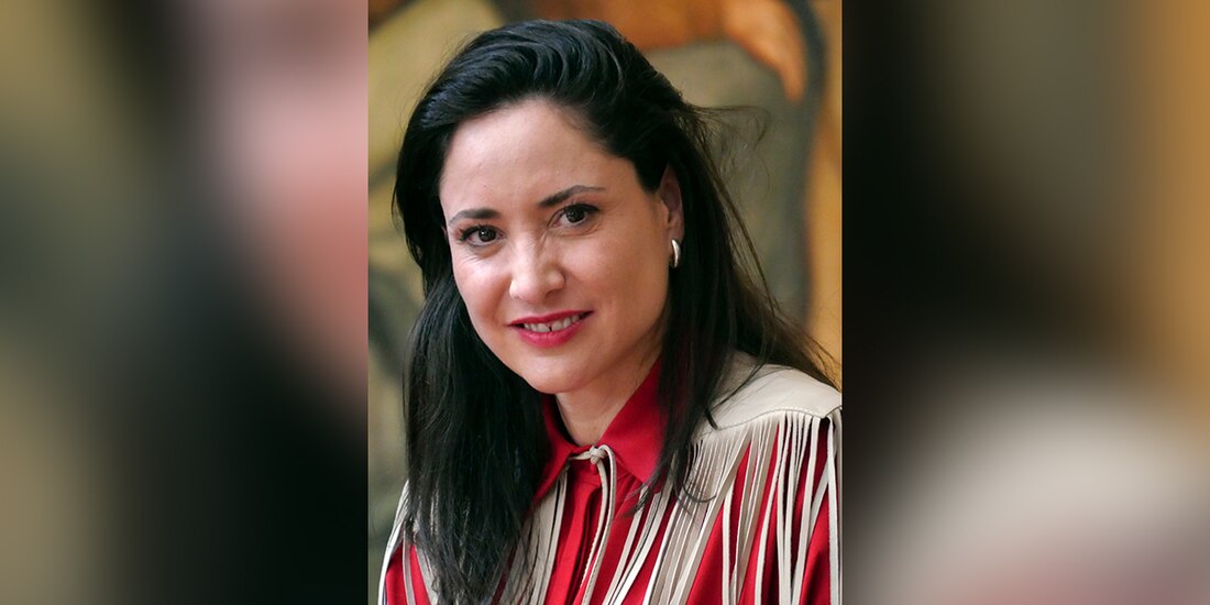 Claudia Curiel, secretaria de Cultura, ayer en el Palacio de Bellas Artes.