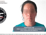 HERMENEGILDA “N”, directora de la Policía de Rosamorada, detenida ayer.