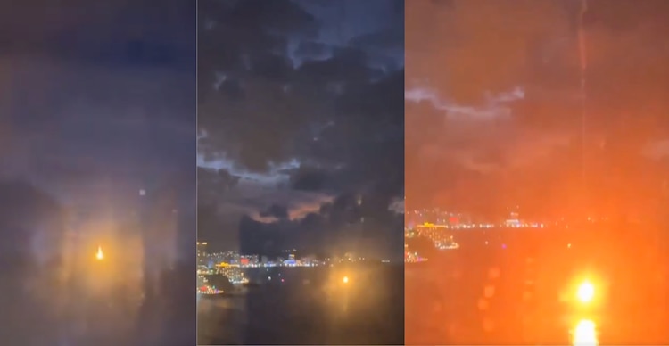 Bola de fuego en Acapulco