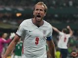 Harry Kane celebrando su gol ante México.