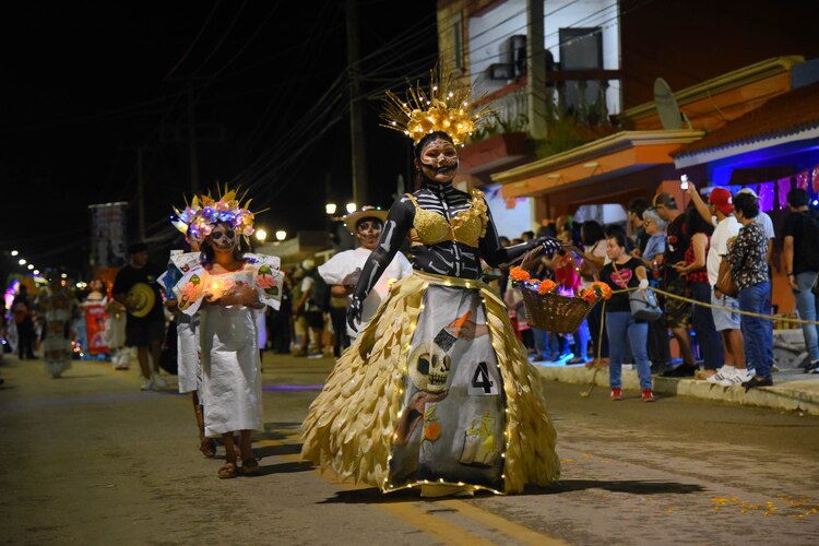 Aspecto del Paseo de las Ánimas en Campeche.