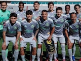 Jugadores del América en un amistoso por la Fecha FIFA