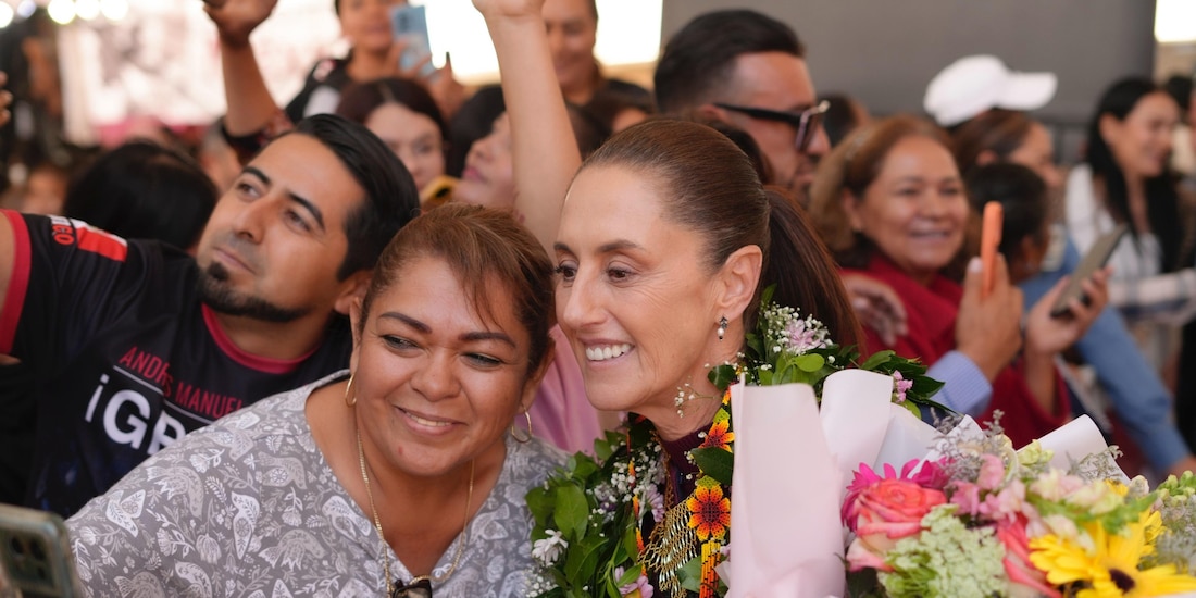Los zacatecanos le mostraron su cariño a la Presidenta Sheinbaum.