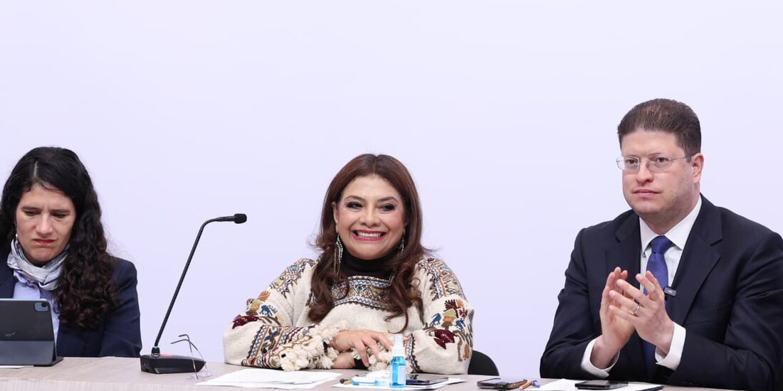Autoridades de la Ciudad de México en conferencia de prensa este jueves 15 de enero del 2026.