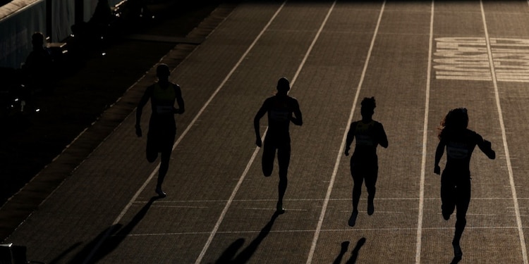 Fotografía de los Juegos de Glasgow en Scotland justo en una ronda de atletismo