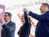Sheinbaum reconoce trabajo de Sergio Salomón y desea éxito a Alejandro Armenta en Puebla.
