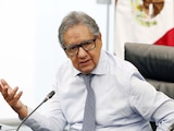 El presidente del Senado, Higinio Martínez Miranda, en conferencia de prensa el 19 de octubre de 2026.
