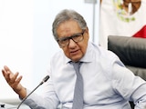 El presidente del Senado, Higinio Martínez Miranda, en conferencia de prensa el 19 de octubre de 2026.