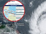 Huracán Beryl se intensifica a categoría 4