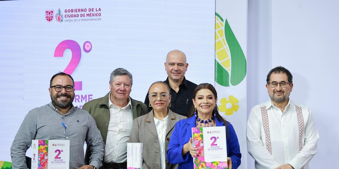 Clara Brugada encabeza conferencia previa a la entrega oficial de su Segundo Informe de Gobierno.