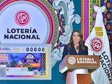 La directora general de Lotería Nacional, Olivia Salomón.