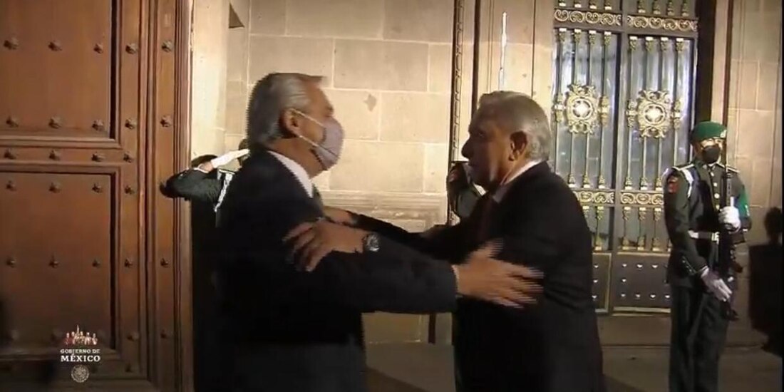 El Presidente Andrés Manuel López Obrador (AMLO) dio la bienvenida a su homólogo de la República de Argentina, Alberto Fernández.