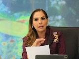 Ante llegada de 'Beryl', Mara Lezama anuncia suspensión de clases y ley seca a partir del jueves.