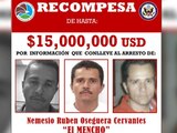 Recompensa por información sobre "El Mencho"