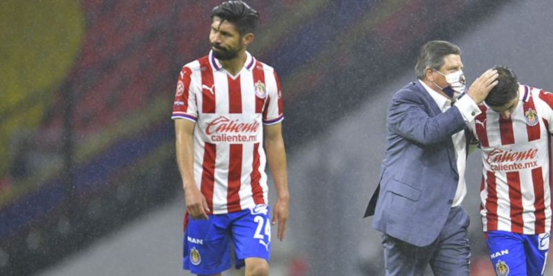 Oribe Peralta el pasado 19 de septiembre después de la derrota de Chivas en el clásico nacional contra el América.