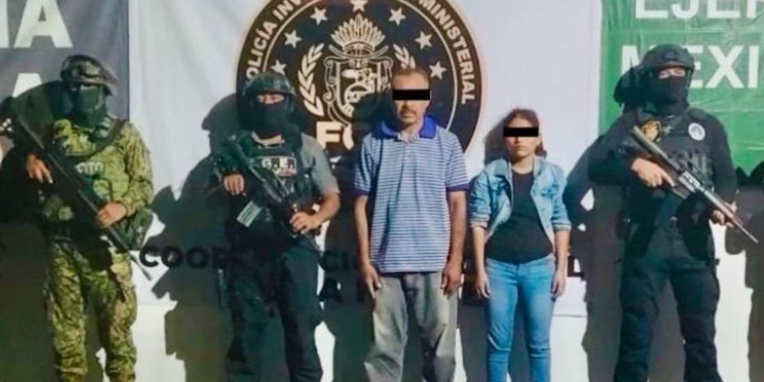 Presentación de los detenidos.