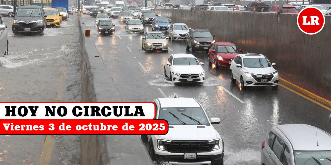 Revisa cómo aplica el Hoy No Circula este viernes 3 de octubre en la Ciudad de México y su zona conurbada.