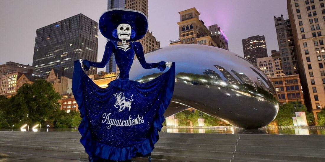 La Catrina formó parte del desfile “Arts in the Dark”