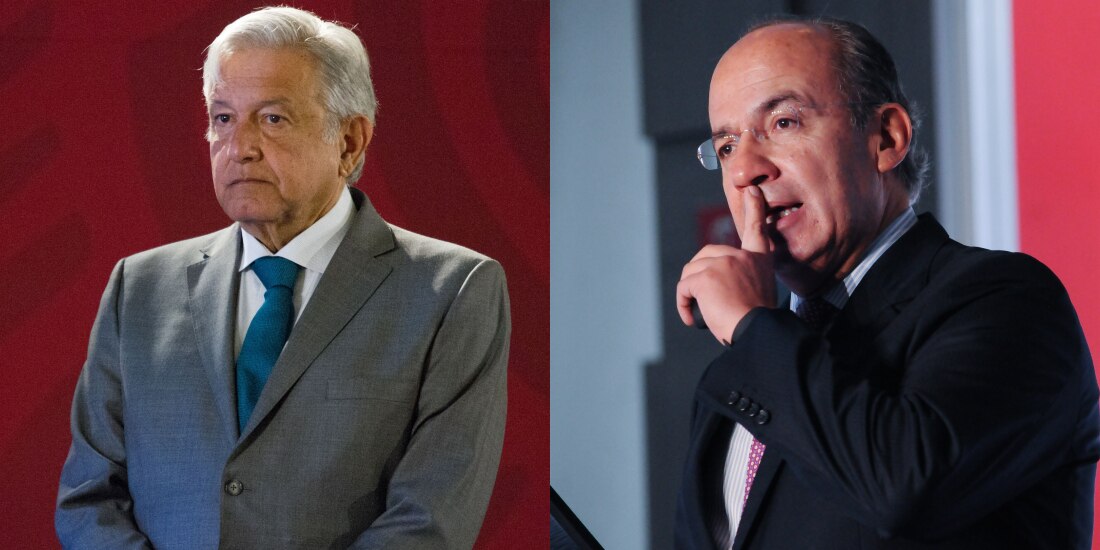 AMLO arremete contra Calderón