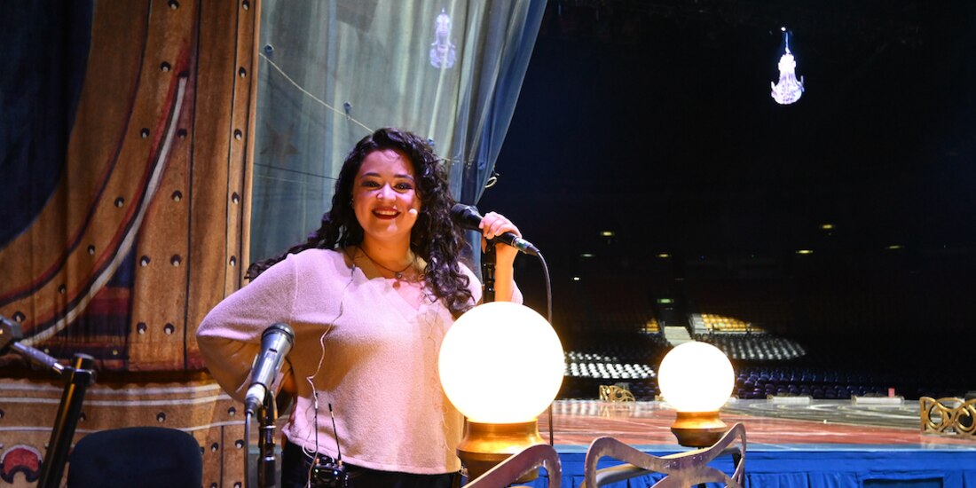 Sofía se unió al Cirque du Soleil con Luzia (2019), desde el 2022 forma parte de Corteo.