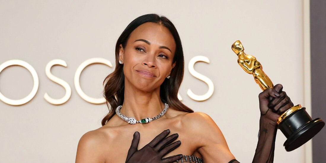 Zoe Saldaña defiende a ‘Emilia Pérez’ en los Oscar 2025.