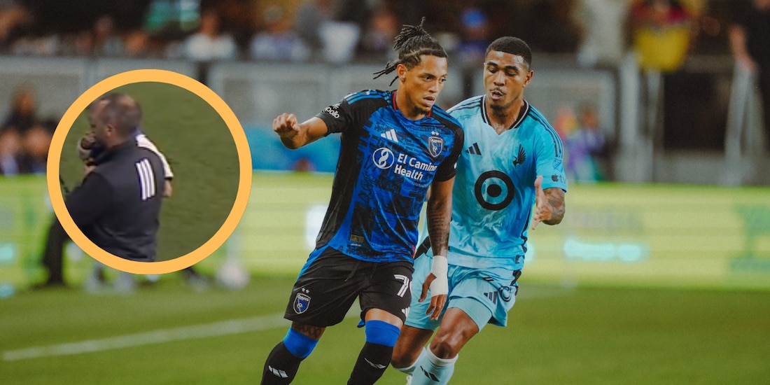 Un bebé entró a la cancha en un partido de la MLS.